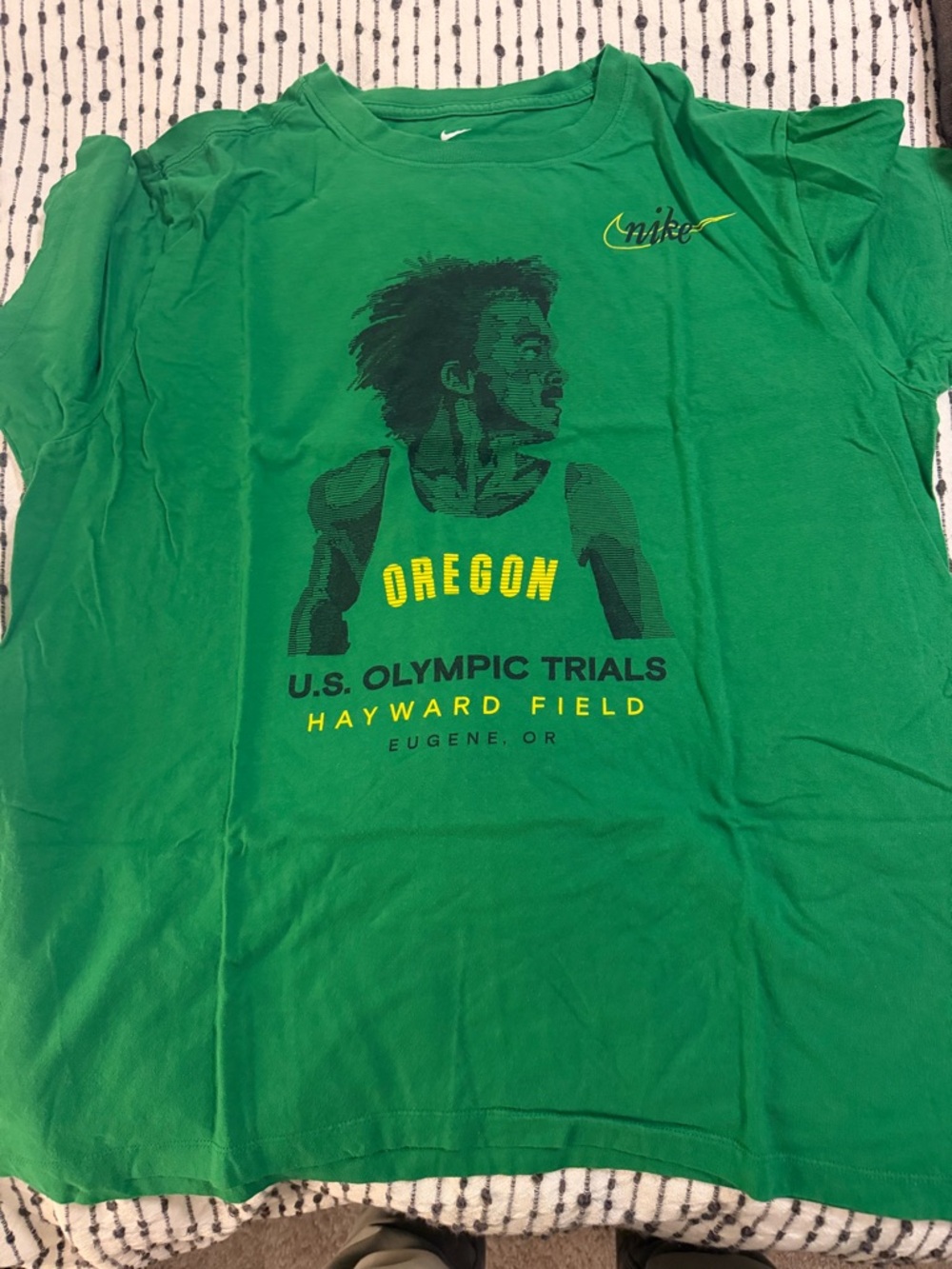 Nike Oregon U.S. Olympic Trials Green Graphic Tee